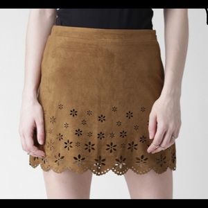 UNWORN Brown Felt Skirt